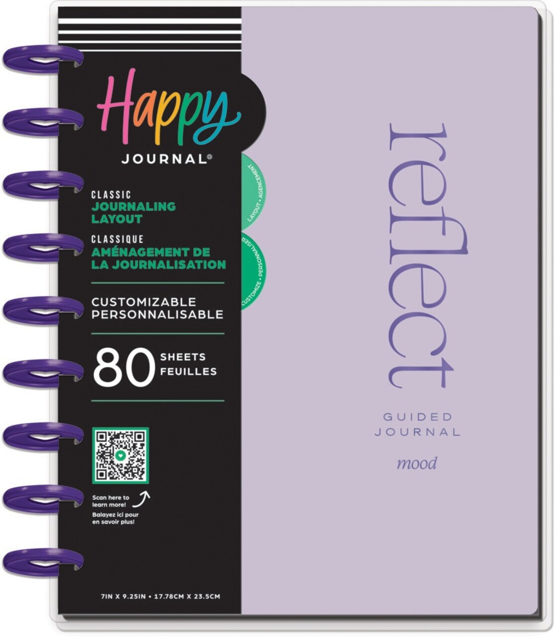 Happy Planner Classic Disc Bound Memory Keeping Journal-Reflect & Grow Journaling